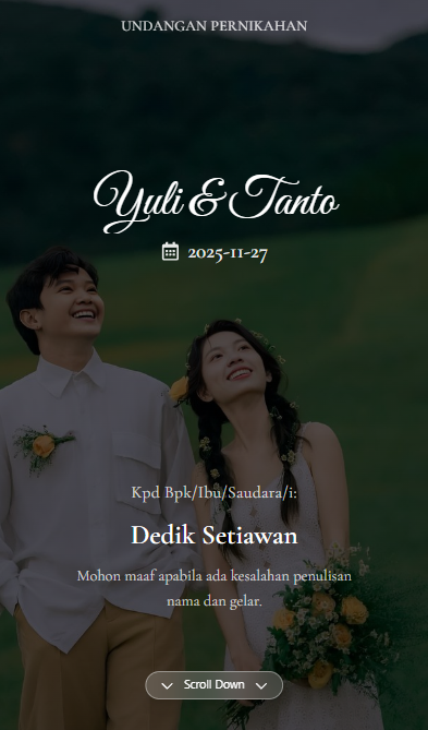 Undangan Pernikahan Bunga Emas01